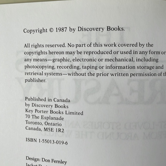 1987 Vintage Book The Children's Treasury Stories & Poems From Around the World - Picture 9 of 9